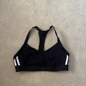 Adidas ALL ME 3-STRIPES BRA, Size M, Black